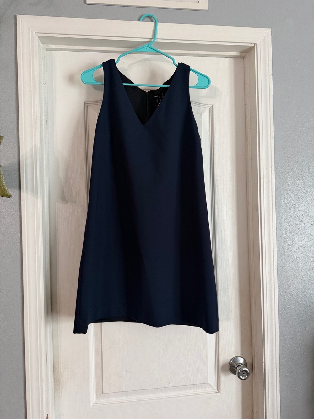 Theory Shift Mini Dress in Navy NWT